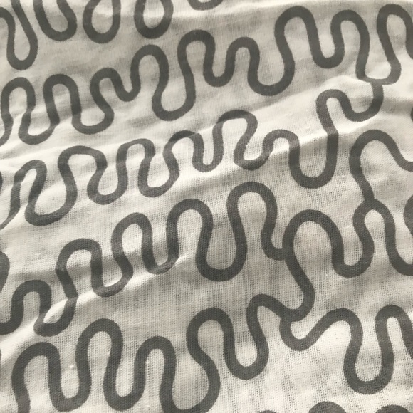 Ikea Krakris Grey White Squiggle Modern Art Twin Duvet /matching pillow sham - Picture 12 of 12
